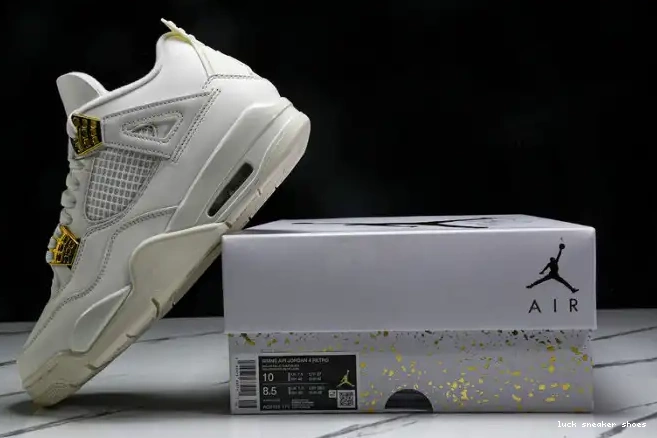 Reps LUCY Gold AQ9129-170 Metallic Retro 4 Jordan 0610